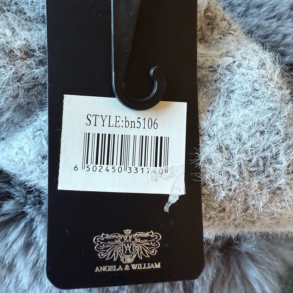 Gray Faux Fur Winter Hat - Picture 2 of 3